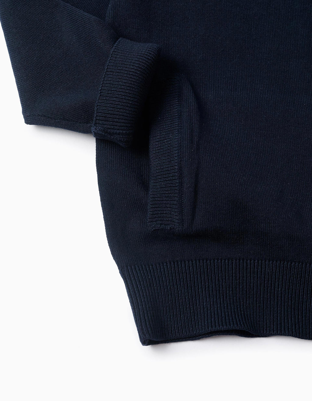 Dark Green Cotton Hooded Jacket with Textured Embroidery for Boys