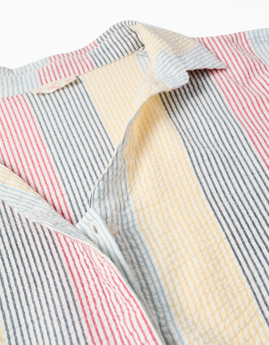 Striped cotton dress You&Me for women, red/blue/yellow